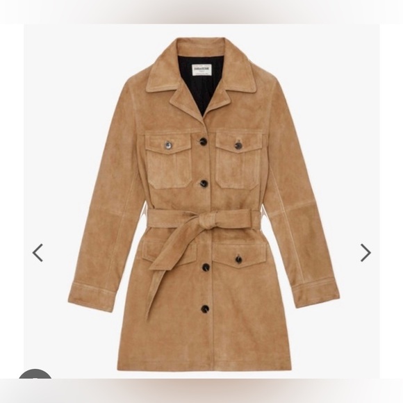 Zadig & Voltaire Mikel Daim Suede Leather Jacket - Picture 5 of 5